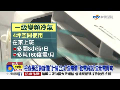 6、7月電費帳單暴增? 兩招檢查台電是否算錯價│中視新聞 20210813