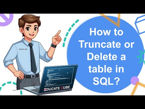How to Truncate/Delete table in SQL