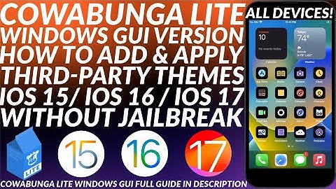 How to import & apply new themes with Cowabunga Lite Windows GUI No Jailbreak | Full Guide | 2023