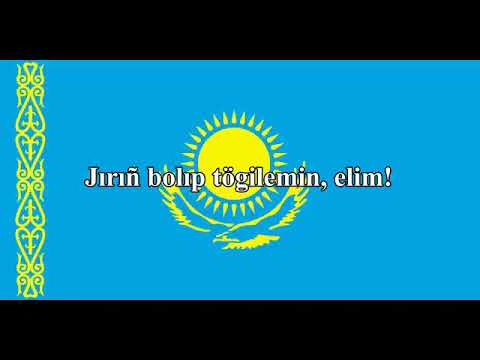 Alt Yazılı Kazakistan Milli Marşı Türkiye Türkçesi ve Kazak Türkçesi