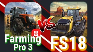 Farming Pro 3 vs Farming Simulator 18 Comparison (Android/ios) | CHOUDHARY GAMER | screenshot 2