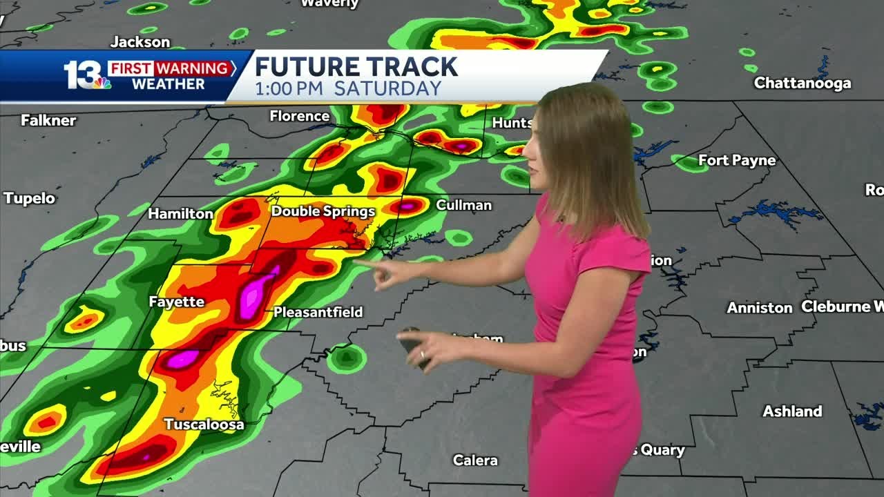 Alabama's weekend weather: Heavy rain and storms likely Saturday afternoon