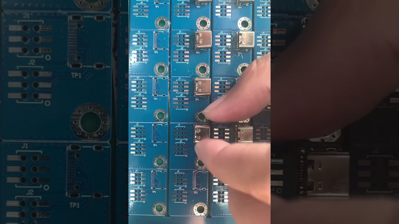 Help Customers Manually Solder Several USB2 0 C Female Socket Sample Circuit Boards