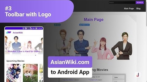 #3 Toolbar with Logo - Convert Website (AsianWiki.com) into Android Application