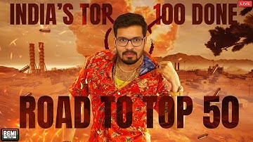 🔴Conqueror TOP 50 Today? Live in 4.1 Update BGMI | PUBG Mobile Live | Road to 100k🔥​