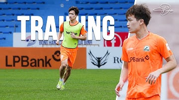 TRAINING TIME | Hoàng Đức đã đến Hoà Bình rồi đây!! tập luyện kỹ càng cho trận đấu trên sân khách