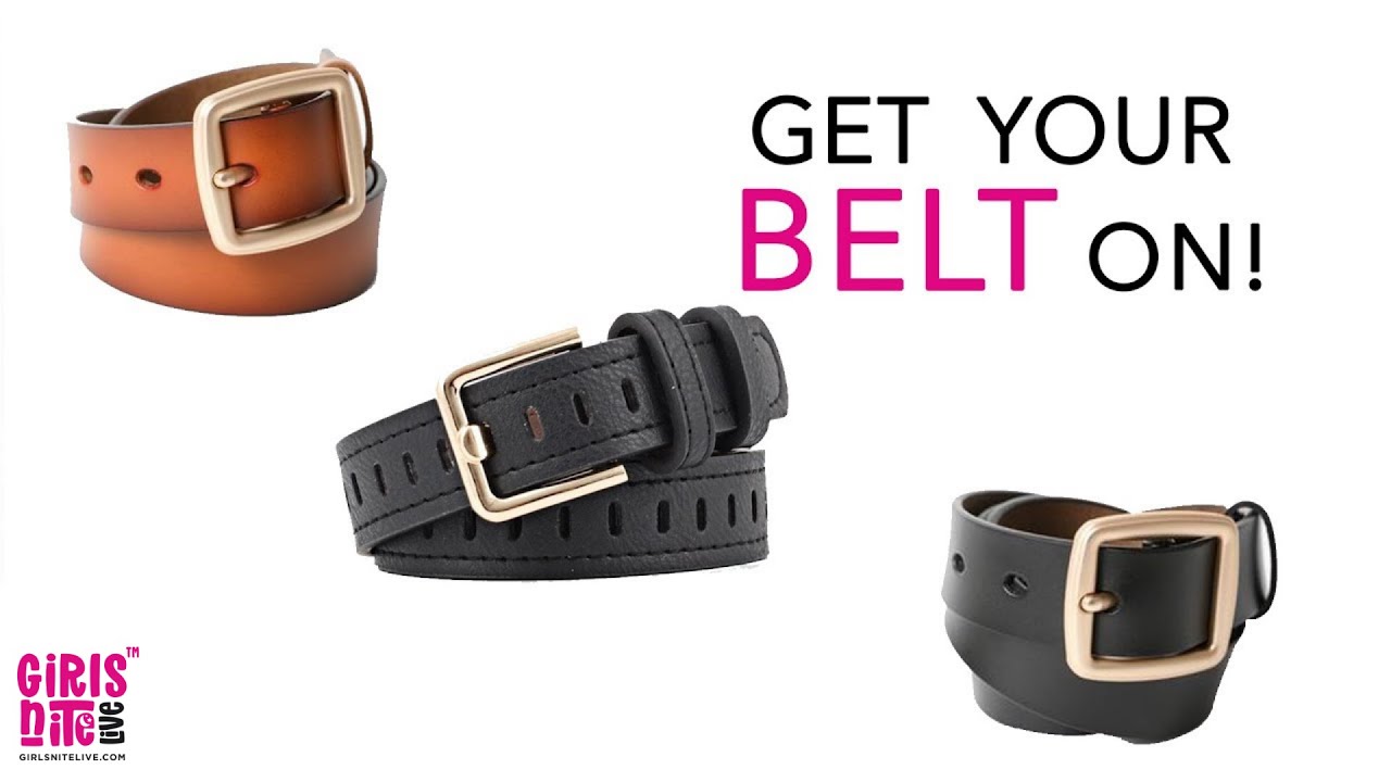 How to Up Your Style with a Belt! - YouTube