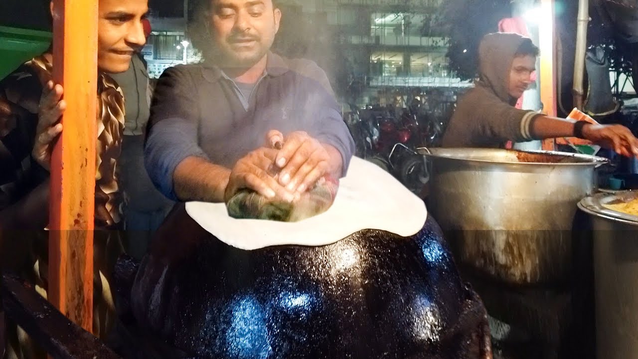 Indian Bread Making on Pot #PotRoti | STREET FOOD