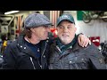 Billy Joel & Brian Johnson take a tour of Billy's motorcycle shop in Oyster Bay, NY