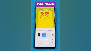 How to edit Clock Lock Screen One UI 7.0