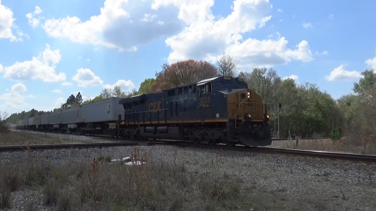 CSXT Q032 Pounds The Diamond At Nahunta On The CSX A Line YouTube