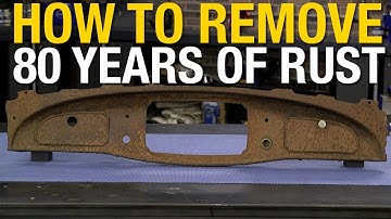 How to Remove Rust From an 80 Year Old Dashboard! Rust Dissolver From Eastwood