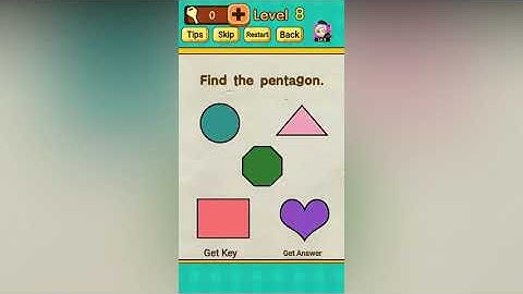 Mr Brain Level 8 Find the pentagon