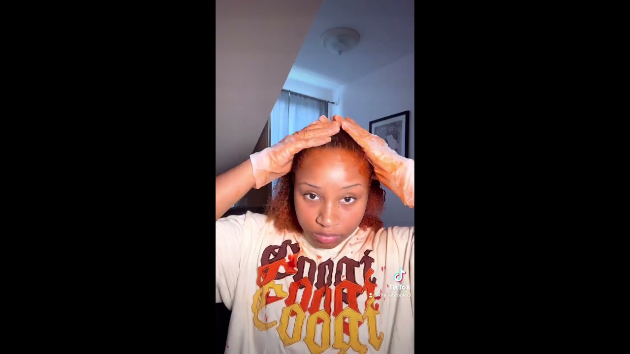 DYE MY HAIR WITH ME COPPER ORANGE AT HOME BOX MCKINLEE BROOKE Dyehair Shorts Naturalhair