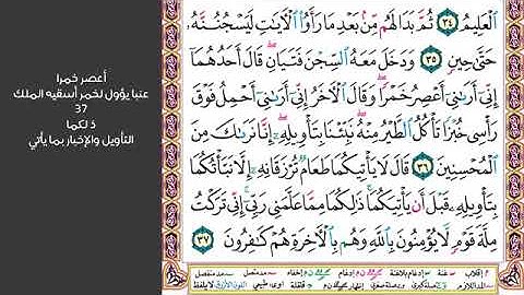 سورة { يوسف } الوجه الخامس .. مكرر