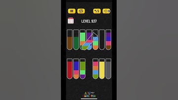 Water sort puzzle level 937 | AYU Gamester #shorts