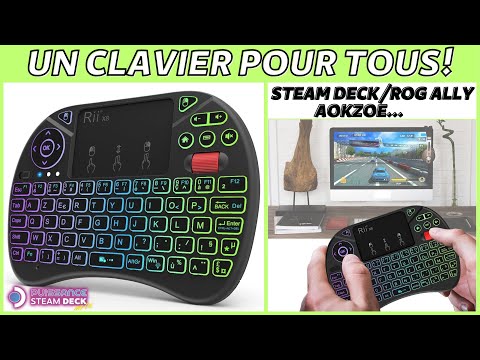 Rii Mini: Clavier Steam Deck, Rog Ally, Aokzoe...Windows 11...