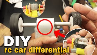making miniature rc car differential |  how to make rear axle|