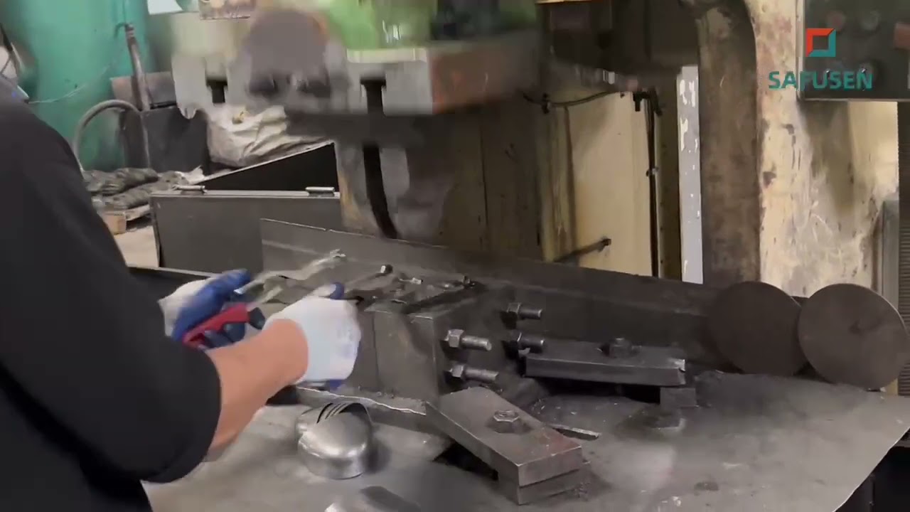 Steel toecap production process.