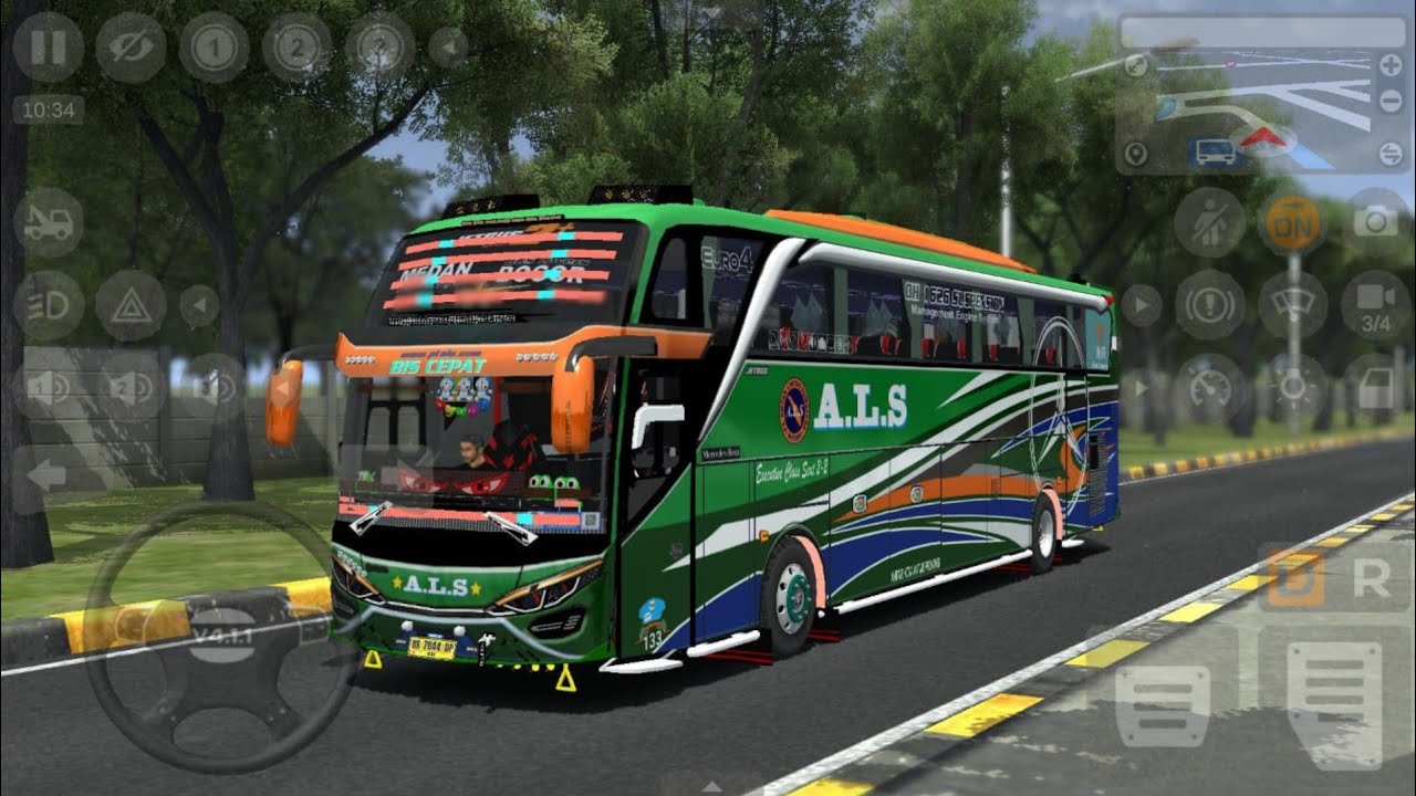 Bus Telolet A.L.S Corong Atas Full Modif Antar Penumpang Ke Surabaya ...