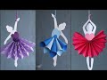 4 simple and attractive paper doll wall hanging decoration  diy easy wall decoration ideas