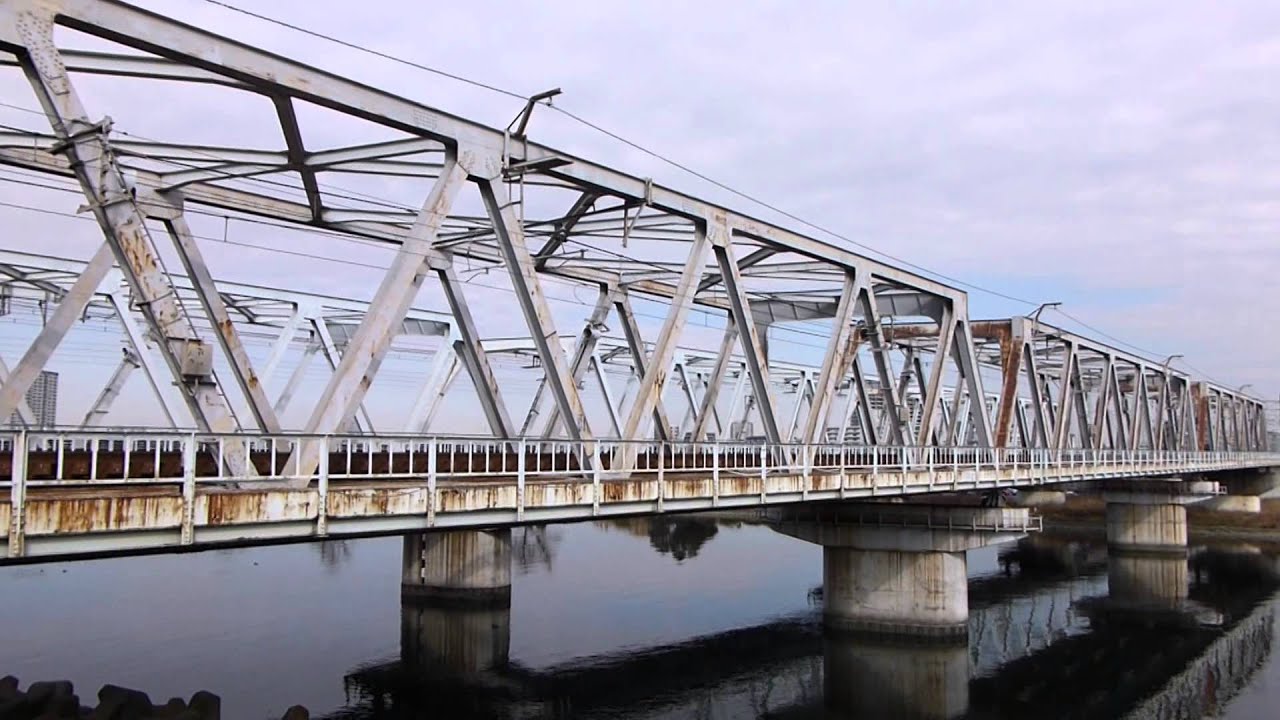 ［ジョイント音♪良い音］東海道線多摩川橋梁　川崎駅付近