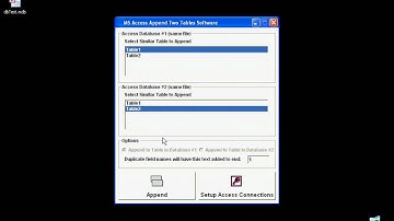 Sobolsoft com How To Use MS Access Append Two Tables Software