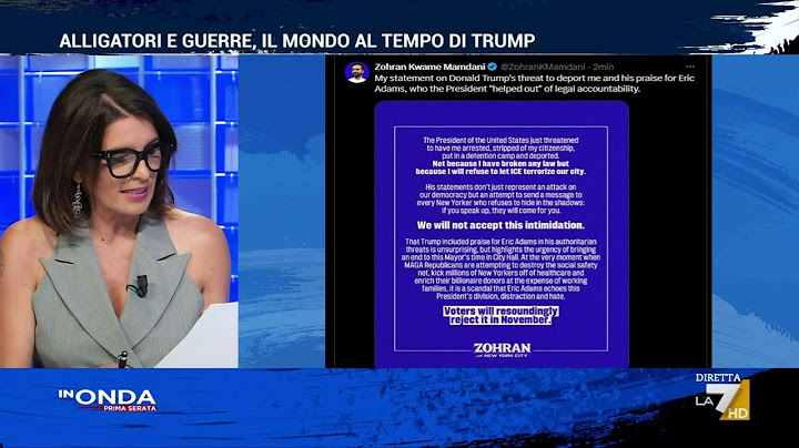 Trump minaccia l’arresto di Mamdani: la replica del candidato sindaco di New York