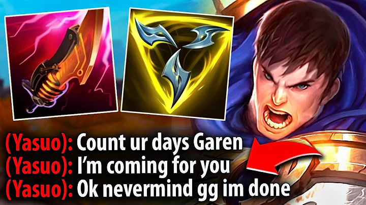 Enemy Yasuo was trash talking me... so I had to teach him a lesson with Garen