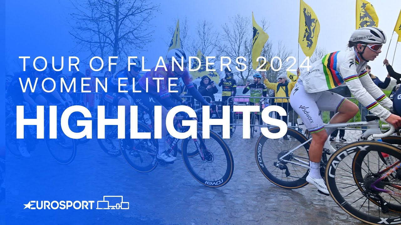 Three Rider Sprint 💨 | Tour of Flanders 2024 Women's Race Highlights | Eurosport Cycling