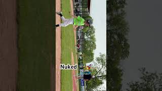 James hits a NUKE! 💣🚀 #youthbaseball #travelbaseball #baseballhighlights #homerun #baseballlife
