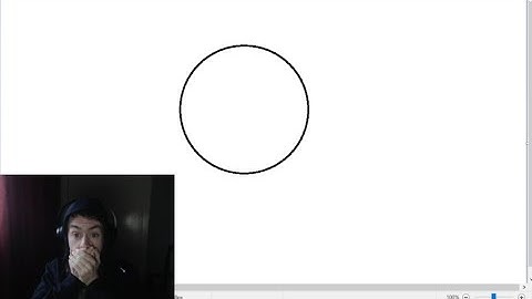 How to Make a perfect Circle in Microsoft Paint