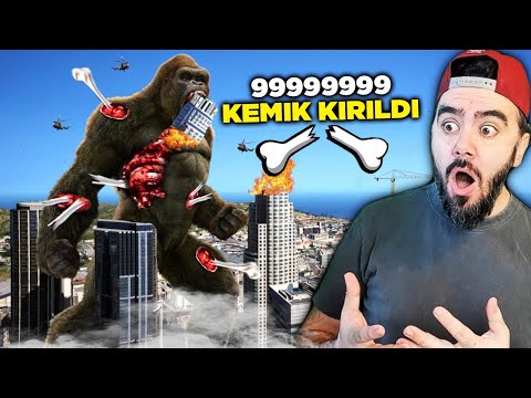 BÜYÜK KING KONG'UN KEMIKLERINI KIRDIM - GTA 5 MODS