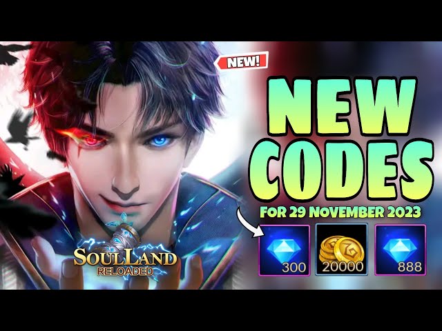 Soul Land Reloaded - 1st-Anniversary Gifts #1 Today's code: aMWRmP From  Oct.5 to Oct.11, we will drop a new code daily for 7 days straight! Redeem  the code for SS+ S.Master Shards