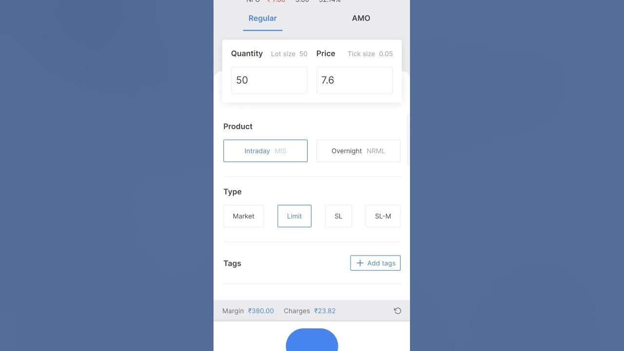 How to add Basket Order in Zerodha kite Mobile Application with hedging benefits YouTube