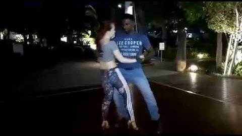 Raminho & Maria, zouk end-of-class demo 1, Dubai 8.01.2017