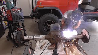 Prepping an 8.8 for Swap  Welding Tubes and Cutting Brackets