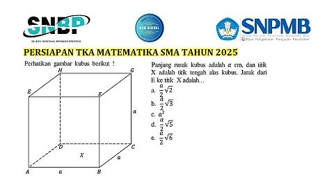 Latsol TKA Matematika SMA (Jarak dari Titik ke Titik Pada Dimensi Tiga)