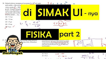 Pembahasan Soal SIMAK UI Fisika - Part 2