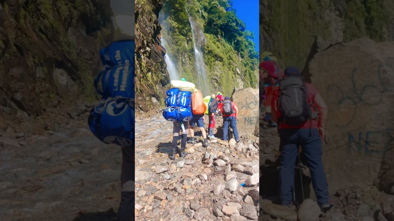Незабываемый момент: наслаждаюсь водопадом Горкха Татопани! Джибан Монгол