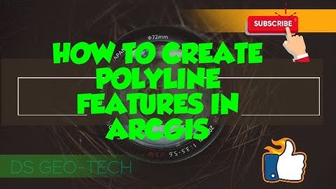 CREATE POLYLINE FEATURES IN ARCGIS ||  ROAD, RAILWAY !! Create line in ArcMap