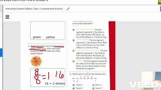 Chapter 12 Assessment practice (envision math)