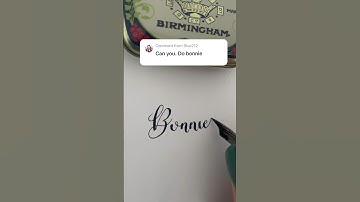 Modern Calligraphy - Learn how to write your name in copperplate on my channel🖋️