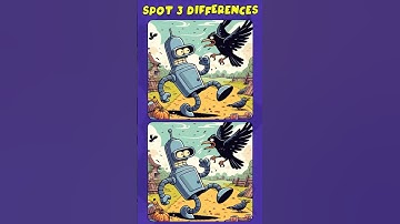 Find the differences: Can You Spot All 3 !? (A Bit Tricky) #spotthedifference #shorts #short
