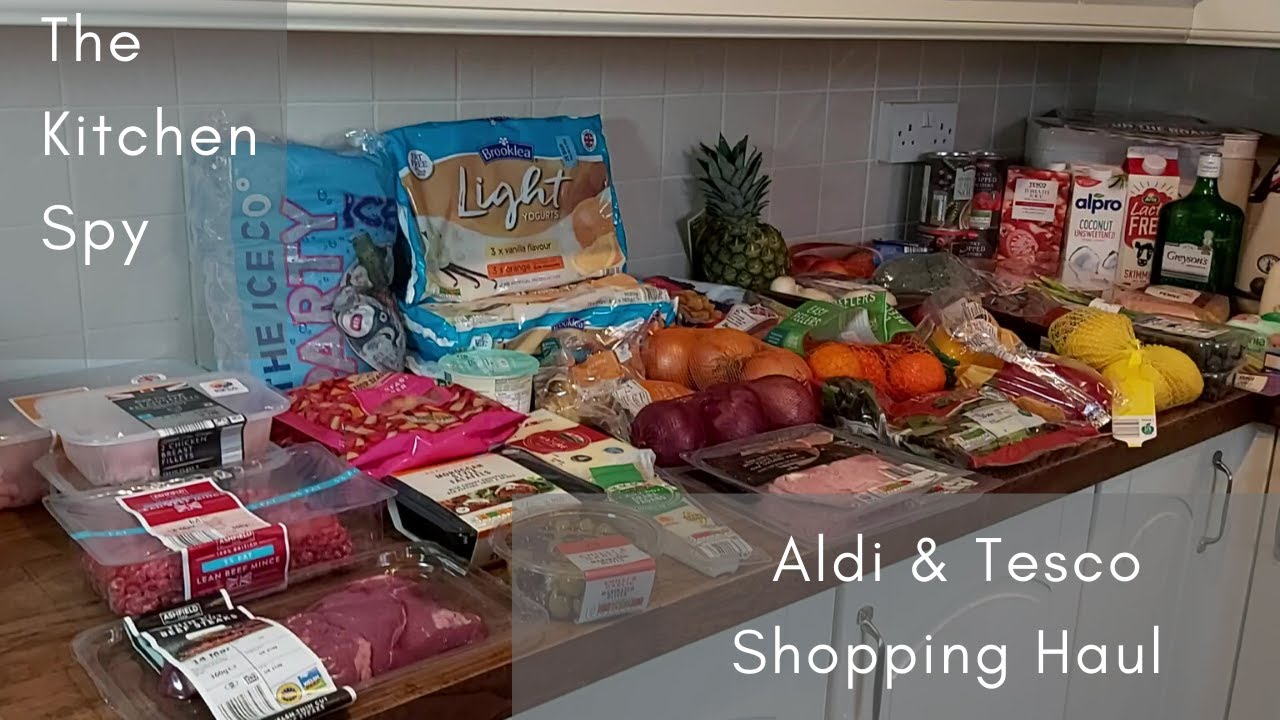 ALDI & TESCO SHOPPING HAUL Grocery & food haul UK March 2020 1