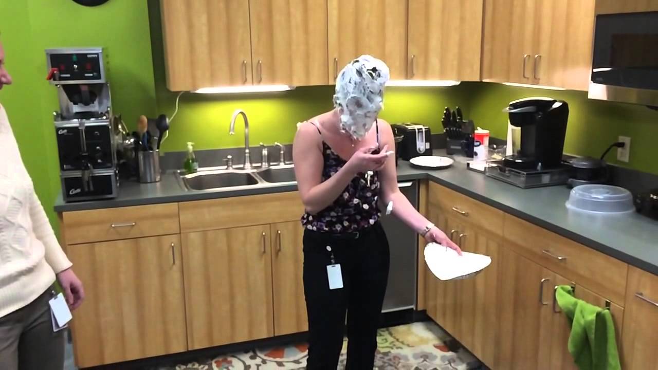 Boss pie to the face. YouTube
