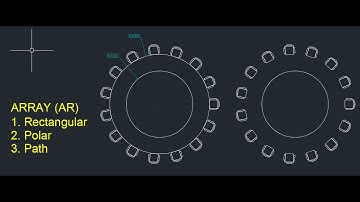 AutoCad - Cách sử dụng lệnh Array trong AutoCAD các phiên bản mới - Tùy chọn POLAR của lệnh Array