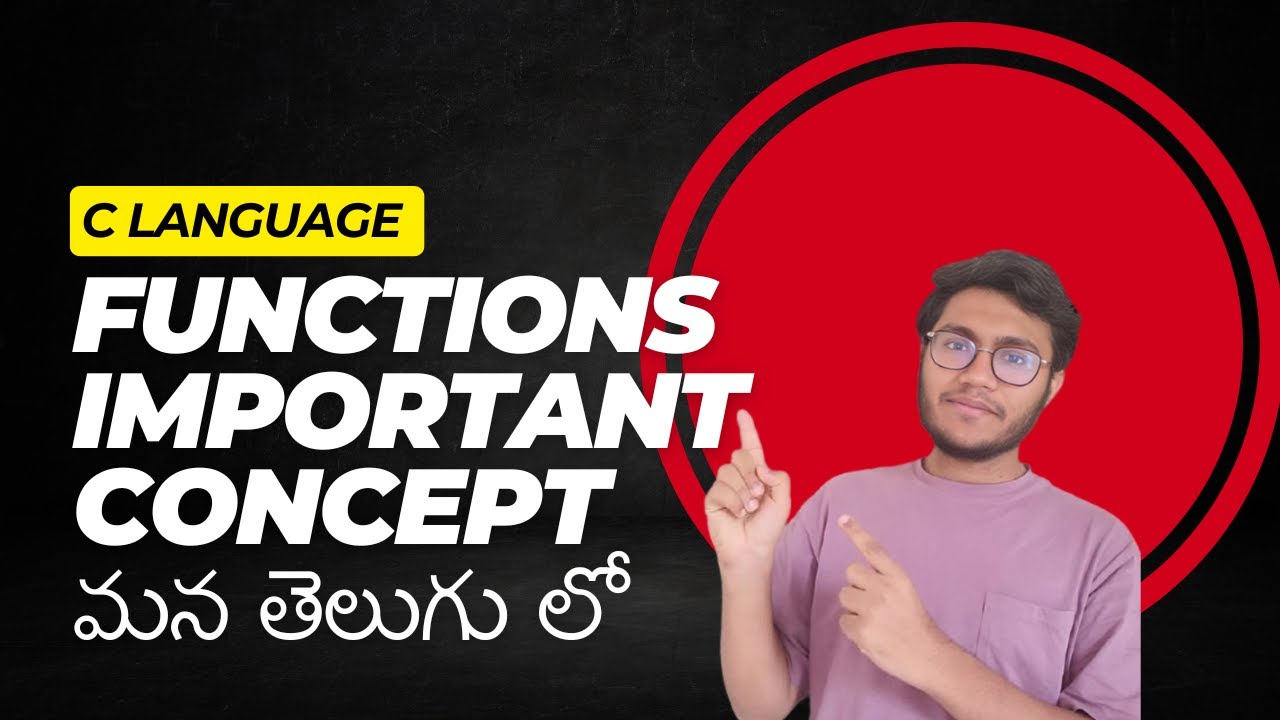 Master Functions in C Language | C in Telugu | Functions Explained with ...