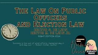The Law on Public Officers and Election Law (Part I • Chapter 2a)
