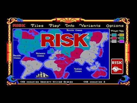 Risk: The World Conquest Game aka The Computer Edition of Risk - fullplay longplay - 1989, by Virgin